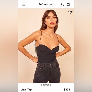 Reformation - Liza top, black size 2